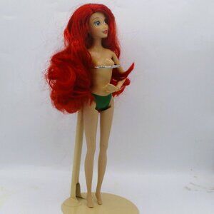 Disney Store Ariel Doll Red Hair Mermaid-Inspired Look 12" Tall Collectible Pre-